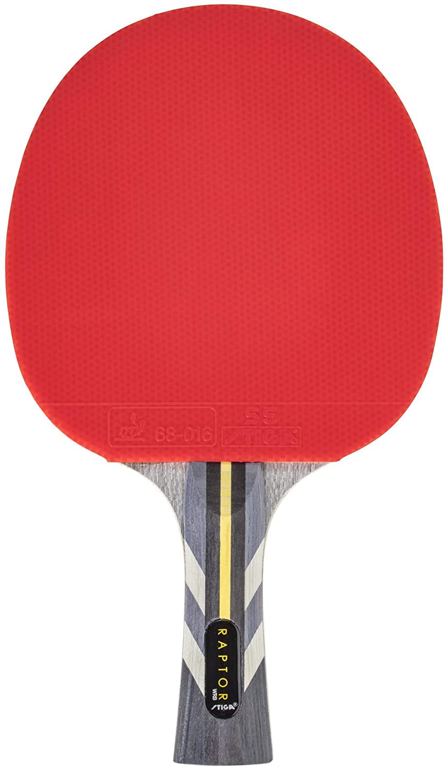 TWO Stiga RAPTOR Table Tennis Bats Ping Pong Racquets Black/Red 