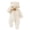 A Beige, variant on Jumpsuit Bear Onesies Outwear Snowsuit Newborn Baby Fleece Footie Snowsuit Winter Bunting Onesie Warm Hooded Romper Jumpsuit Outfits for Girls Boys Beige 9 Months