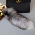 thumbnail image 2 of Fluffy Sunny Fox Tail Keychain Handbag Accessory Key Chain Ring Hook Tassels For Key Purse Handbags Backpacks, 2 of 3