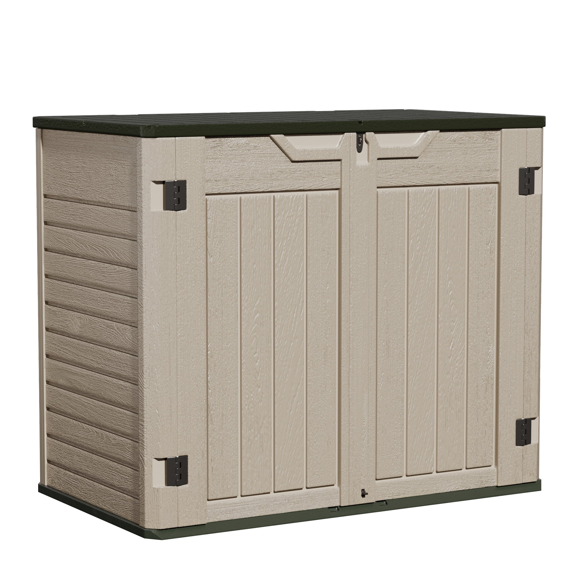 Homall 260 Gallon Outdoor Storage Deck Box HDPE Plastic, Dark green ...