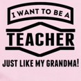 thumbnail image 2 of CafePress - Teacher Just Like My Grandma Body Suit - Baby Light Bodysuit, Size Newborn - 24 Months, 2 of 4