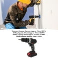 thumbnail image 4 of Perceuse Électrique, Perceuse au Lithium Multifonction Prise US 110-220 V pour Professionnels, 4 of 7