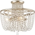 thumbnail image 2 of ARC-1900-SA-CL-MWP Crystorama Lighting Arcadia - 3 Light Flush Mount-Antique Silver Finish-Hand Cut Crystal Type, 2 of 6