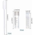 thumbnail image 3 of 50 Pack 1ml Plastic Graduated Tube Mini Clear Essential Oils Sample Bottles with 10pcs Plastic Droppers for Essential Oils Chemistry Lab Chemicals Perfumes Cosmetic Liquid, 3 of 7