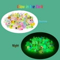 thumbnail image 4 of Luminous Woodland Mini Resin Animals Figures 100 Pcs Glow in The Dark Tiny Plastic Animals Small Little Miniature Animals Figurines for Hiding Miniature Garden Accessories, 4 of 5
