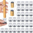 thumbnail image 1 of 32 protectores de patas de silla de silicona (gris, pequeño), deslizador de silla para pisos de madera dura, para patas de silla redondas y cuadradas, elimina el ruido y los rayones, 1 of 5