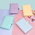 thumbnail image 4 of Gifts for Women Clearance YOHOME A6 PU Leather Notebook Binder,Mini Binder Refillable Paper with Pretty Ring Binders, Binder Cover for Personal Planner Budget Organizer Purple One Size, 4 of 4