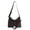 coffee color, variant on New Retro PU Hobo Bag for Women, Braided Detail & Tag Design Shoulder Bag, Adjustable Strap Crossbody Handbag for Daily Use (12.99" x 9.45" x 4.72", 0.95 lb)