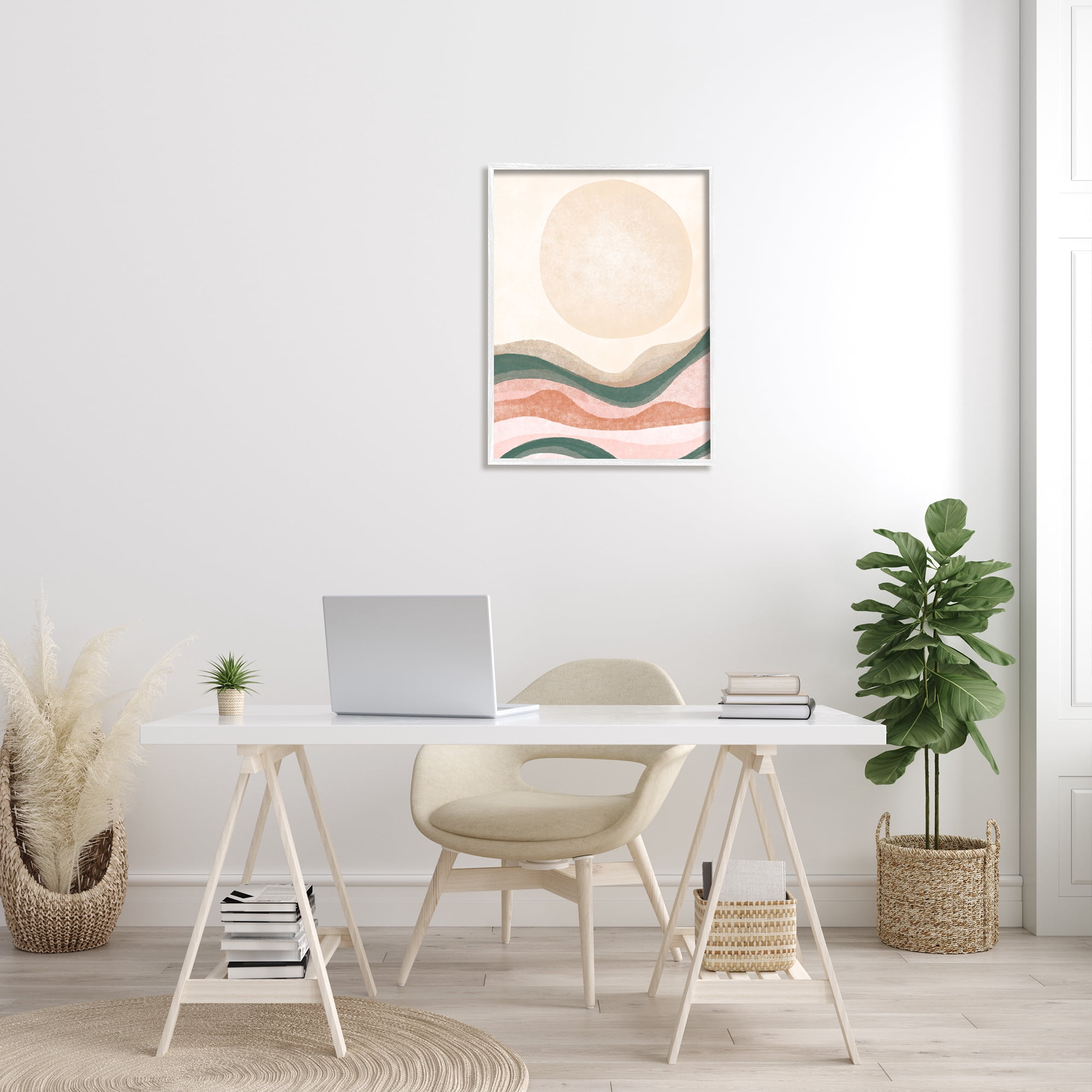 Stupell Indtries Desert Canyon Abstract Landscape Full Sun Soft Neutrals,24 x 30,Design by Daphne Polselli