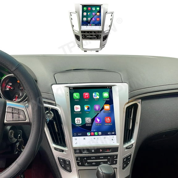 TPXINXIN 10.4 inch Android 14 Car Radio Carplay for Cadillac CTS 2008-2013 Auto Multimedia GPS Navigation Tape Recorder Headunit DSP