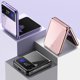 thumbnail image 4 of Funda de PC a prueba de golpes con revestimiento para Samsung Galaxy Z Flip3 5g, color blanco, 4 of 5