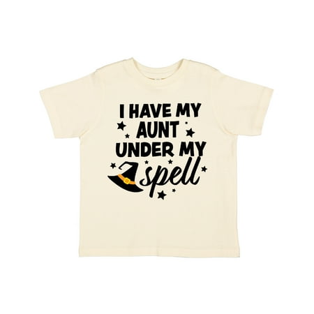 

Inktastic I Have My Aunt Under My Spell with Cute Witch Hat Gift Toddler Boy or Toddler Girl T-Shirt
