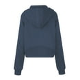 thumbnail image 7 of jjayotai Womens Casual Loose Hooded, Long Sleeve Zipper Solid Cardigan Blouse Thumb Sleeve Hoodie Sweatshirt Tops With Pocket, 7 of 7