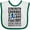 White and Green, variant on Inktastic Strength Courage Support Colon Cancer Awareness Boys or Girls Baby Bib