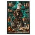 thumbnail image 2 of Funny Dog Kitchen Wall Art - Dining Room Wall Decor - Irish Water Spaniel Cooking Food Canvas Prints for Farmhouse Kitchen Decor, Modern Restaurant Painting Artwork, 2 of 6