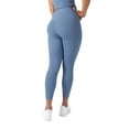 thumbnail image 6 of YITTY Active Women's UltraLuxe Crossover High-Waist Legging, Athleisure, 4-Way-Stretch, Elemental Blue, 2X, 7/8 Length, 6 of 8