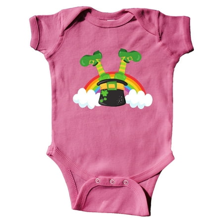 

Inktastic Saint Patrick s Day Leprechaun s Hat Rainbow Gift Baby Boy or Baby Girl Bodysuit