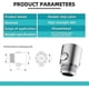 thumbnail image 5 of Shower Head Shut Off Valve G1/2 for Shower Arm and Hose, Durable Brass Construction, Easy Installation, Leak-Proof Design, 5 of 5