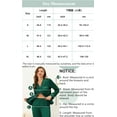 thumbnail image 5 of REFINED ATTIRE Womens Valentines Day Sleepwear Soft V Neck Long Sleeve Rayon Nightshirt Midi Nightgowns M Peacock Green, 5 of 5