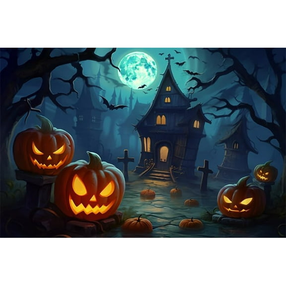 Puzzles for Adults 500 Pieces Halloween Nightmare Pumpkin Castle Moon Spooky Decor Jigsaw Puzzle Wall Art Gift