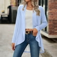 thumbnail image 6 of Chiccall Womens Cardigans Lightweight Long Sleeve Open Front Lapel 2025 Casual Long Cardigan Outerwear with Pockets, 6 of 7