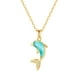 thumbnail image 1 of Colgantes de animales, joyas que no se oxidan, collar con colgante de circonita chapado en oro y acero inoxidable, accesorios versátiles para mujer, collar de cadena de moda, 1 of 8