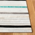 thumbnail image 3 of SAFAVIEH Studio Leather Jocin Striped Area Rug, Grey/Multi, 8' x 10', 3 of 10