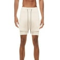 thumbnail image 3 of LYMAYTER Sports Shorts for Men's Double Layer Color Breathable Matching Shorts M-5XL, 3 of 6