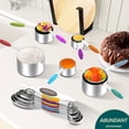 thumbnail image 6 of 21PCS Stainless Steel Measuring Cups & Spoons Set, Silicone Handle Magnetic Double-Headed Spoons, Dishwasher Safe for Cooking & Baking, 6 of 10