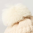 thumbnail image 5 of Winter Women Beanie Hat, Warm Cable Knit Beanies for Women, Knitted Hat Skull Cap Faux Fur Pom Fleece Lined, 5 of 8