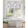 thumbnail image 4 of Ocean Classic Art Valances for Windows Watercolor Starfish Coral Shell Valance Rod Pocket Light Filtering Short Window Treatments Curtains for Kitchen Bathroom Living Room Bedroom, 42 x 12 Inch, 4 of 7