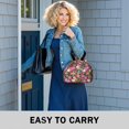 thumbnail image 6 of Pioneer Flower Floral Print Pattern Drawstring Lunch Bag Women - Drawstring Lunch Bag Insulated for Work Office - Stain-Resistant Large Lunchbags for Women with Multi-Pockets, 6 of 6