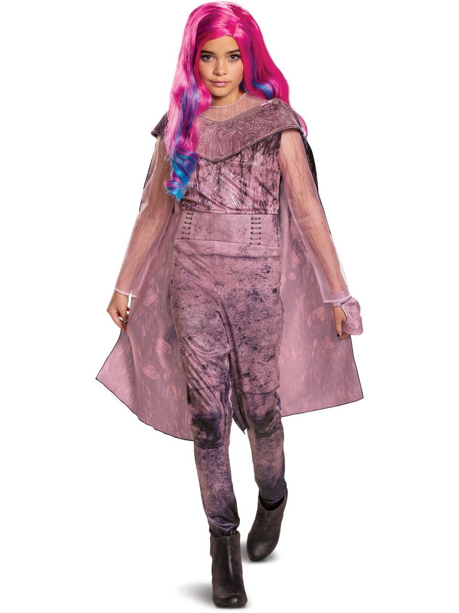 Descendants 3 Audrey Mal Cosplay Costume Wig Kids Girls Jumpsuit Halloween Dress 
