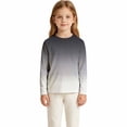 thumbnail image 4 of Boys Girls Sun Protection Swim Shirts,Long Sleeve Gradient Pattern Rash Guards,Suitable for Beach,Pool and Water Sports, 4 of 5