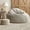 #Gray, variant on FYHALE Large Circular Bean Bag Chair with FILLER, Giant Bean Bag Chair Bed Beanbag Lazy Chair, Bean Bag Sofa Couch for Adult Kids, Bithday Gifts(Pink)
