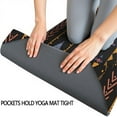thumbnail image 3 of Colorful Geometric Striped Pattern Hot Yoga Mat Towel Non Slip for Hot Yoga - Quick-Drying Yoga Mat Cover with 4 Corner Pockets with Travel Bag - Hot Yoga Towel Non Slip 74"x26", 3 of 6