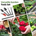 thumbnail image 5 of Garden Tool Set, 5Pcs Garden Tools with Extensions, Heavy Duty Rustproof Metal Gardening Tool Shovel Weeder Tiller Pruning Shear Gardening Supplies Garden Gifts for Women Kids, 5 of 7