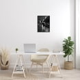 thumbnail image 2 of Walking In Rain Urban Buildings Town & City Photograph Black Framed Art Print Wall Art, 2 of 7