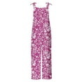 thumbnail image 4 of Combinaison Sans Manches Imprimée pour la Fête de l'Indépendance pour Femmes, Polyester Décontracté à Deux Poches, Longueur Régulière, Bleu, pour Sorties et Fêtes d'Été, 4 of 5