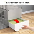 thumbnail image 4 of Jaula para gatos Oneluck con caja de arena, 4 niveles, cajas de bricolaje, 4 of 8