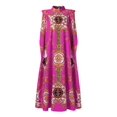 thumbnail image 3 of VONDA Polyester Sleeveless Printing Full-Length A-Line Dresses Women, 3 of 8