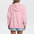 thumbnail image 4 of Women's Waterproof Softshell Jacket with Hood Fleece Lined Warm Light Raincoat for Outdoor Hiking Pink M(M), 4 of 9