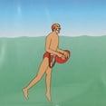 thumbnail image 2 of Boya de natación duradera de PVC con flotador de remolque y cinturón ajustable para nadar en ríos, lagos, mares y océanos, 2 of 8