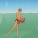 thumbnail image 1 of Boya de natación duradera de PVC con flotador de remolque y cinturón ajustable para nadar en ríos, lagos, mares y océanos, 1 of 10