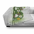 thumbnail image 3 of Letter B Soft Flannel Fleece Blanket, Uppercase B Sign with Flourishing Daisies Exotic Garden Plants Butterflies Fresh, Cozy Plush for Indoor and Outdoor Use, 50" x 60", Multicolor, by Ambesonne, 3 of 6