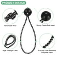 thumbnail image 2 of Uxcell 50-Pack Ball Bungee Cords, 6 Inch High Elastic Canopy Tarp Tie Down Bungee Balls for Tent/Cargo Holding [Black White], 2 of 6