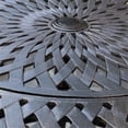 thumbnail image 4 of Noble House Cayman Traditional Outdoor Hexagonal Dining Table in Black, 4 of 4