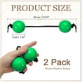 thumbnail image 2 of Uxcell Rhythm African Shaker Kashaka Shaker Ball Kashaka Hand Percussion Instruments with Black Rope, Fit for Party Green, 2 of 7