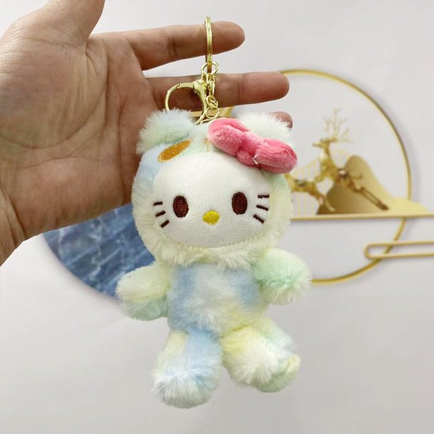 Sanrios-Llavero de felpa para niños, llavero de Hello Kittys Melody de Anime, con diseño de Cinnamoroll Kuromi, Kawaii YAOSANBAO BAO unisex