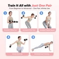 thumbnail image 6 of MERACH Adjustable Dumbbell Set, 4 in 1 Free Hand Weights for Women, Home Gym, 8.8 lbs, Set of 2, 6 of 7